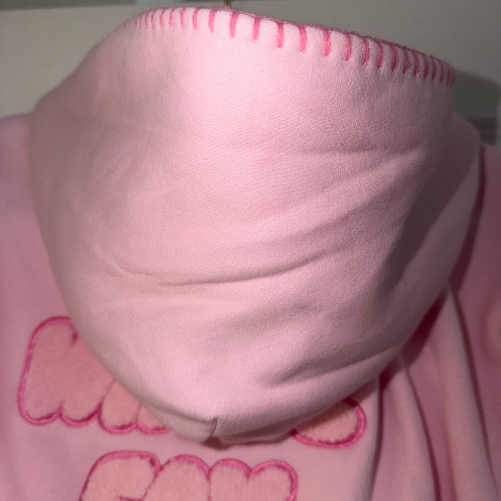 NWT! WHITE FOX- cropped zip front hoodie - Picture 7 of 8